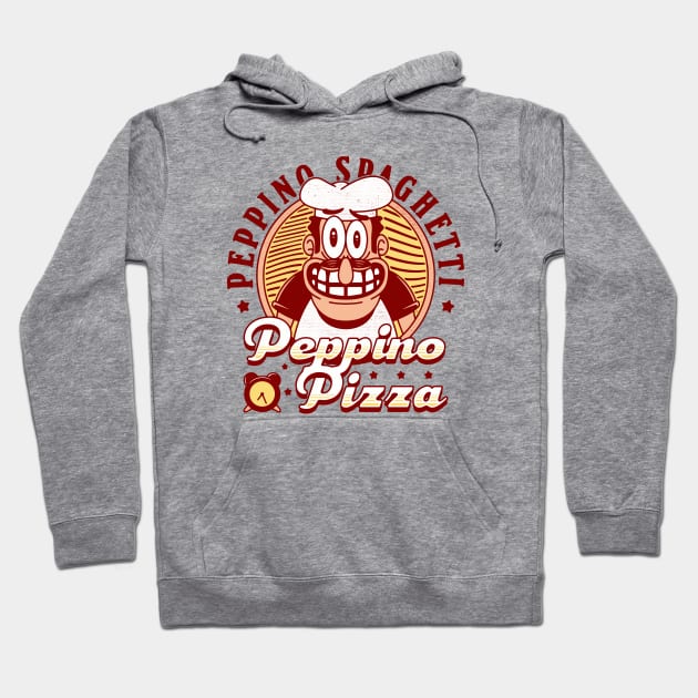 Peppino Pizza Emblem Hoodie by Lagelantee